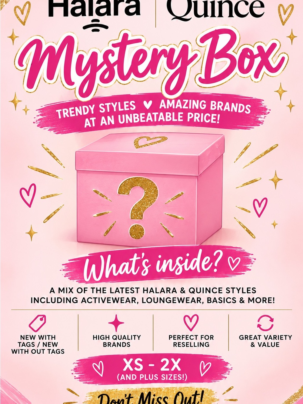 HALARA Pink & Gold Mystery Box